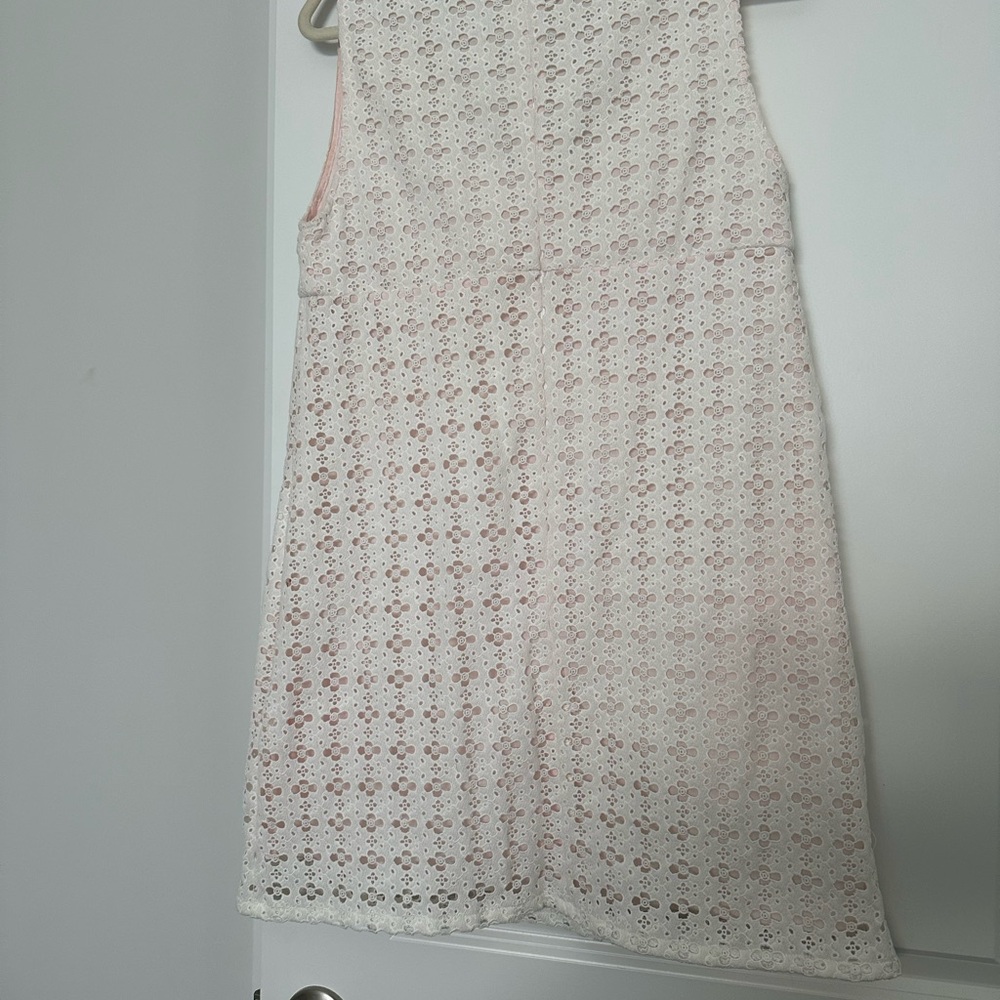 Ciao Lucia Cream Lace Mini Dress For Bridal, Graduation, or Euro Summer - Picture 4 of 5